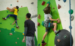 Christmas rock climbing campaign for children