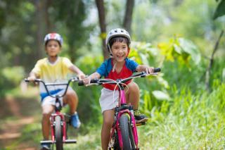kids cycling with Cycling at Tuen Mun